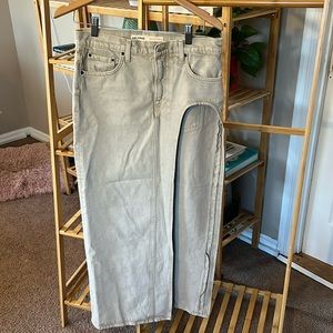 Revolve super high slit skirt